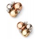 My-jewelry - D2039 - earring diamond white Gold and pink Gold, Gold 375/1000