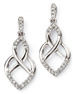 My-jewelry - D2085 - earring diamond white Gold 375/1000