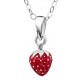 My-jewelry - DP165 - Superb necklace strawberry for a little girl in 925/1000 silver