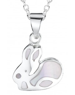 My-jewelry - DP59uk - Sterling silver Rabbit mother of pearl necklace