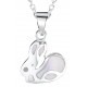 My-jewelry - DP59 - Collar Rabbit mother-of-pearl in 925/1000 silver