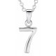 My-jewelry - DC7 - Collar number brings good luck in 925/1000 silver