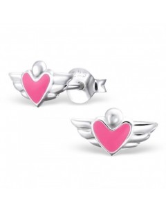 My-jewelry - H4627 - earring heart winged in 925/1000 silver