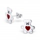 My-jewelry - H4793 - earring bears the heart in 925/1000 silver