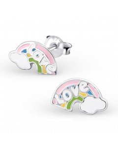 My-jewelry - H17360 - earring rainbow Love in 925/1000 silver