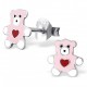 my-jewelry - H17807 - earring bears the heart in 925/1000 silver