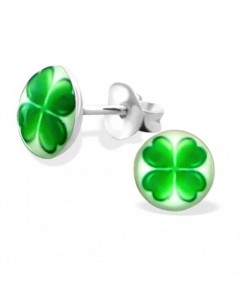 my-jewelry - H19779 - earring clover brings good luck in 925/1000 silver