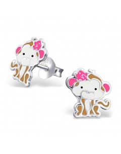 My-jewelry - H19802 - earring cute monkey in 925/1000 silver