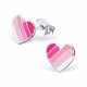 My-jewelry - H21711 - earring heart rose in 925/1000 silver