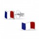 My-jewelry - H21906 - earring flag France in 925/1000 silver