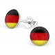My-jewelry - H24435 - earring in the colors of Germany in 925/1000 silver