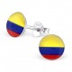 My-jewelry - H24437 - earring the colors of the British in 925/1000 silver