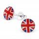 My-jewelry - H24464 - earring in the colors of England in 925/1000 silver
