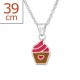 My-jewelry - H28729 - Pretty necklace cupcake in 925/1000 silver