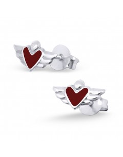 My-jewelry - H4628 - earring heart winged in 925/1000 silver