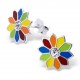 My-jewelry - H4857 - earring-flower-multi-color in 925/1000 silver