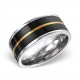 my-jewelry - H17019 - Ring class Gold plated stainless steel