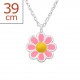 My-jewelry - H31090 - Pretty flower necklace in 925/1000 silver