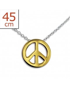 My-jewelry - H1359uk - Sterling silver golden Necklace