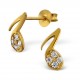 my-jewelry - H14983 - earring chic gold-tone 925/1000 silver