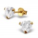 My-jewelry - H19367 - earring gold heart in 925/1000 silver