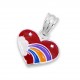 My-jewelry - H370 - Collar heart rainbow in 925/1000 silver