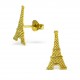 My-jewelry - H234 - earring Eiffel tower golden in 925/1000 silver