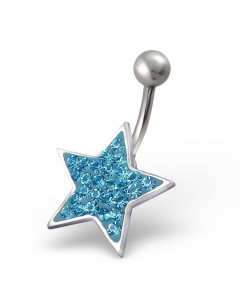 My-jewelry - H2446uk - stainless steel pretty star piercing