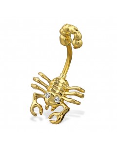 My-jewelry - H29690uk - stainless steel pretty golden scorpio piercing
