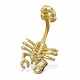 My-jewelry - H29690 - Jolie piercing scorpion stainless steel golden