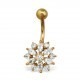 My-jewelry - H29730 - Nice piercing in stainless steel gilded