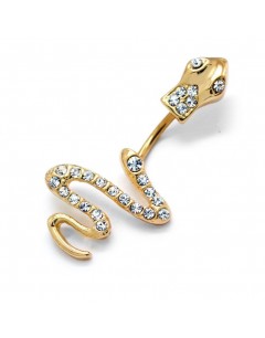 My-jewelry - H29684 - Jolie piercing serpent stainless steel golden
