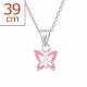 My-jewelry - H10387 - butterfly Necklace in 925/1000 silver