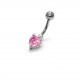 My-jewelry - H29706 - Jolie piercing pink stainless steel