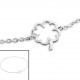 My-jewelry - H3740 - Chain ankle clover 4 flowers in 925/1000 silver
