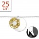 My-jewelry - H7187z - Chain ankle gold pattern in 925/1000 silver