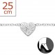 My-jewelry - H6404 - Chain ankle heart in 925/1000 silver
