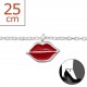 My-jewelry - H1305z - Chain ankle kisses in 925/1000 silver