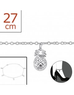 My-jewelry - H1580z - Chain ankle pineapple in 925/1000 silver