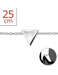 My-jewelry - H2542zuk - Sterling silver triangle Chain ankle