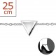 My-jewelry - H2542z - Chain ankle triangle in 925/1000 silver