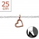 My-jewelry - H6158r - Chain ankle heart in 925/1000 silver