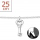 My-jewelry - H6399z - Chain-ankle-key 925/1000 silver