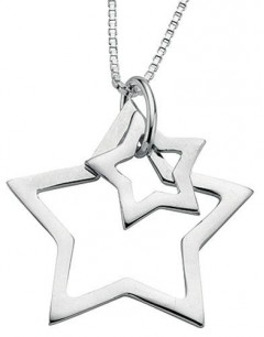 Collar star in 925/1000 silver