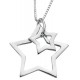 Collar star in 925/1000 silver