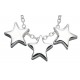 Necklace-star in 925/1000 silver