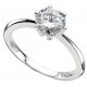 Ring solitaire zirconia in 925/1000 silver