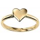 Ring Heart of gold 375/1000 carat