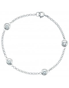 Bracelet original zirconia in 925/1000 silver