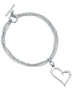 Heart Bracelet in 925/1000 silver